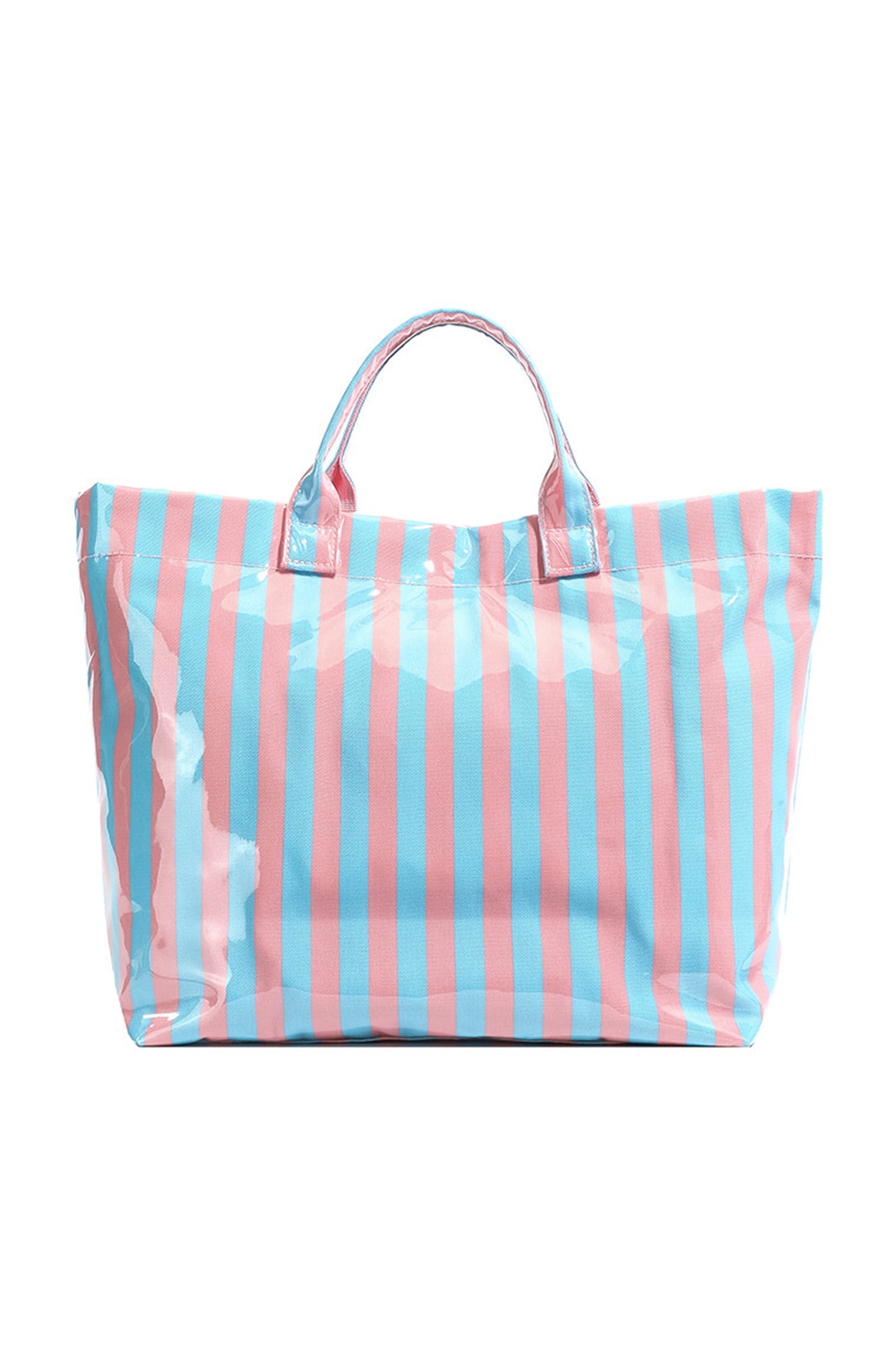 Boardwalk Striped Vinyl Tote