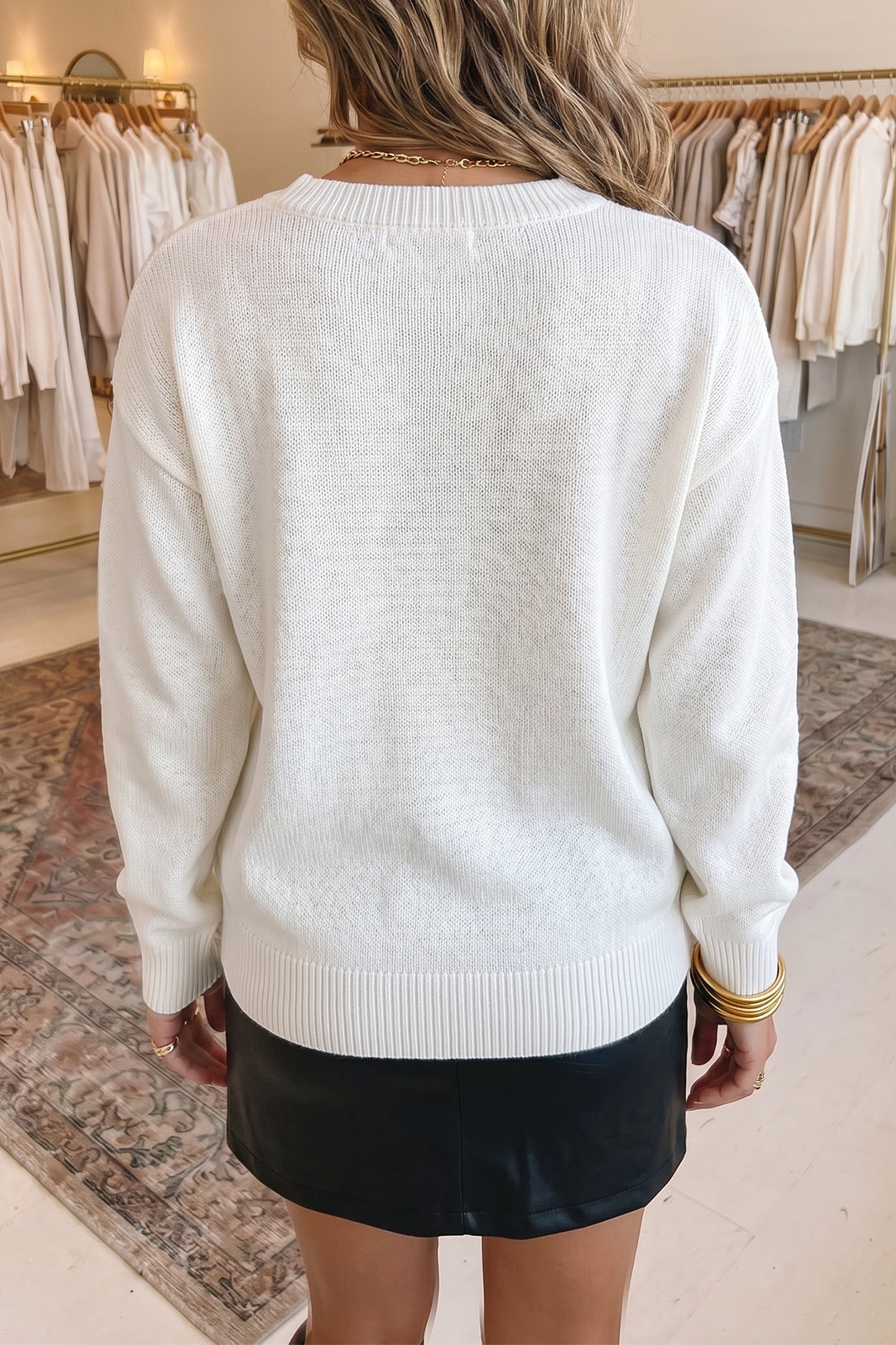 Mallard Drop Shoulder Knit Sweater