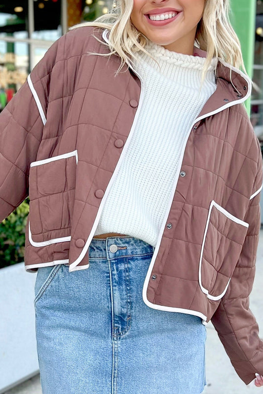 Rosewood Quilted Pocket Jacket