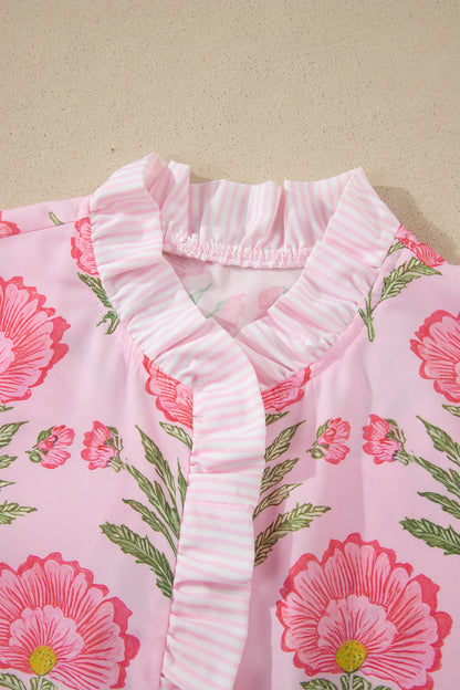 Sweet Blooms Floral Puff Sleeve Shirt