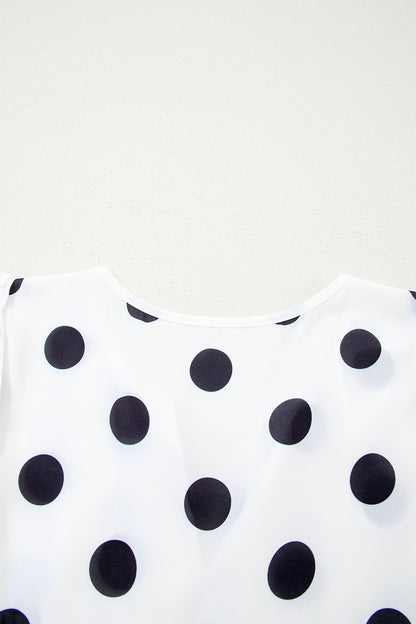 Sweet Spot Polka Dot Babydoll Blouse