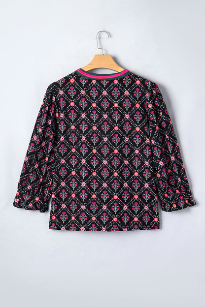 Sunday Stroll Vintage Floral Blouse