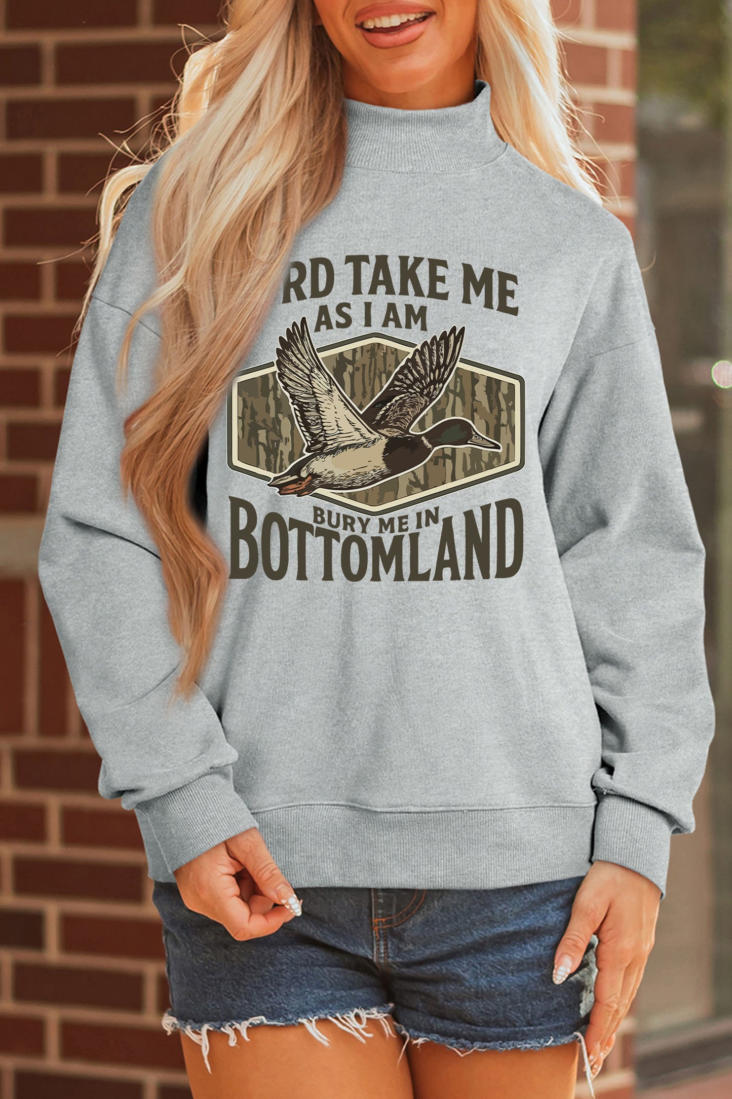 Trailhead Western Duck Mock Neck Sweatshirt