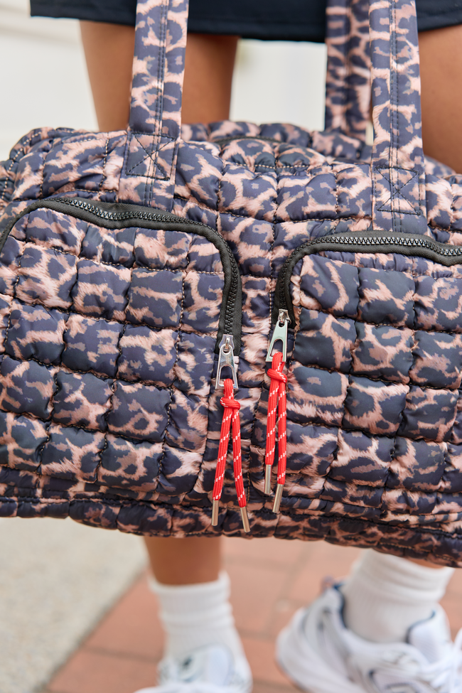 Haylie Leopard Quilted Weekender Bag — product image 2