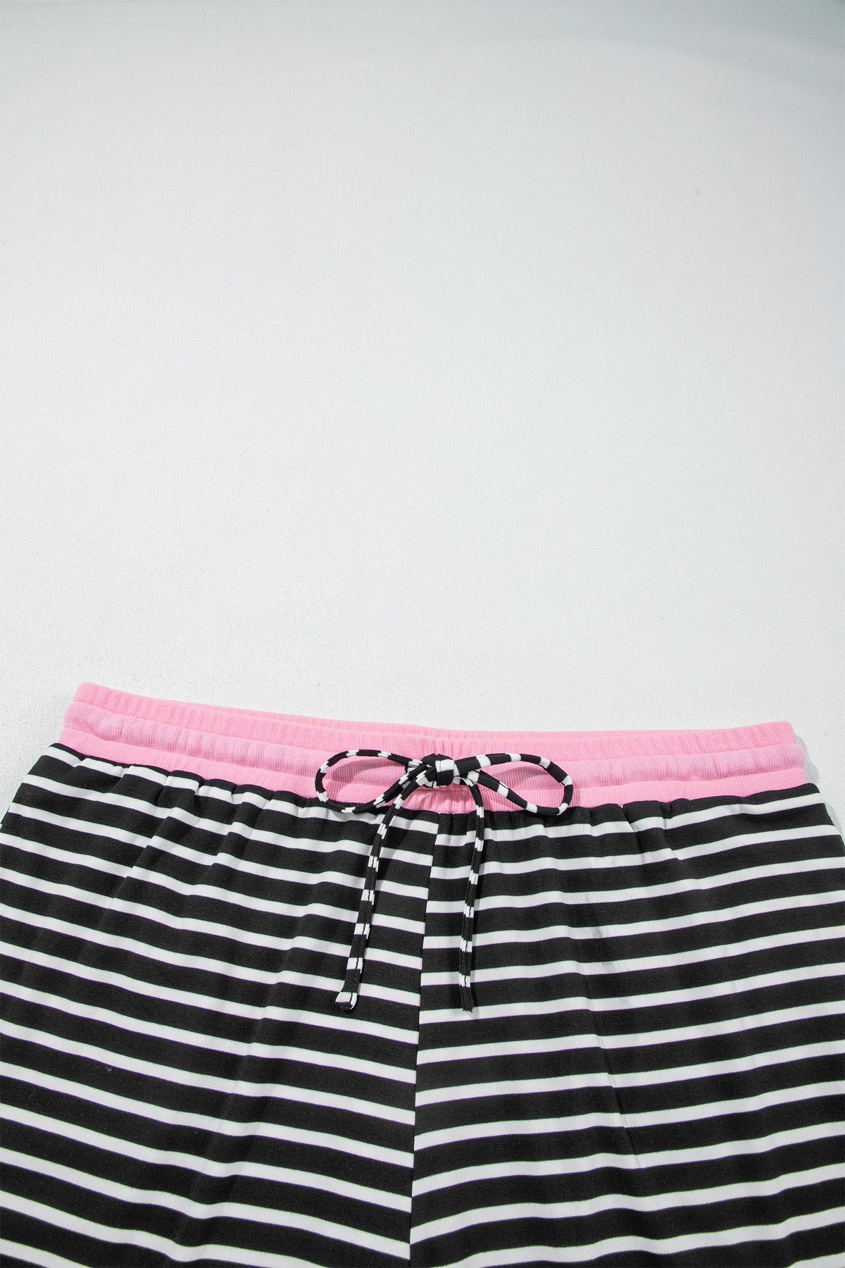 Plus Size Striped Colorblock Top & Shorts Set — product image 5
