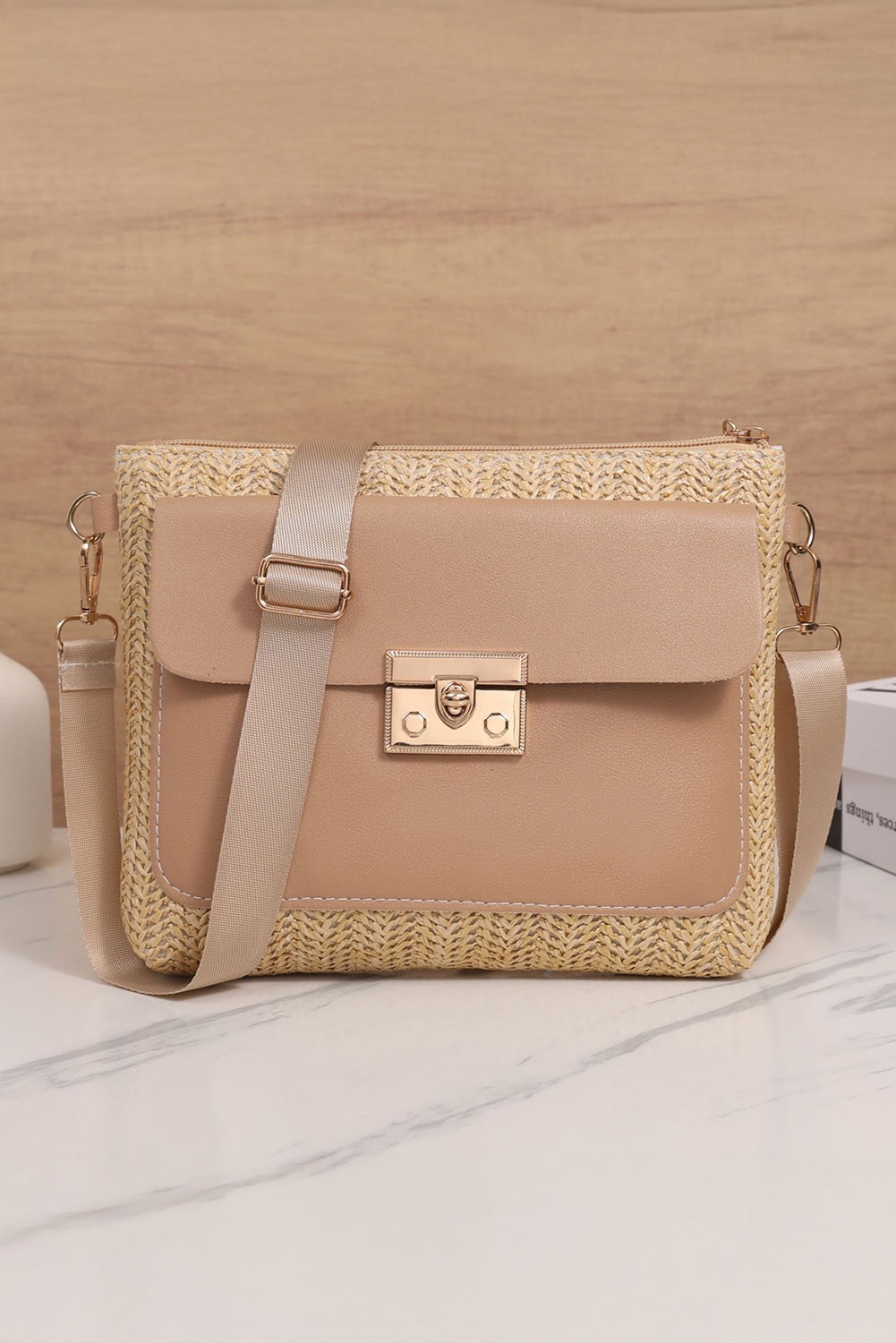 Market Day Straw Woven Shoulder Bag
