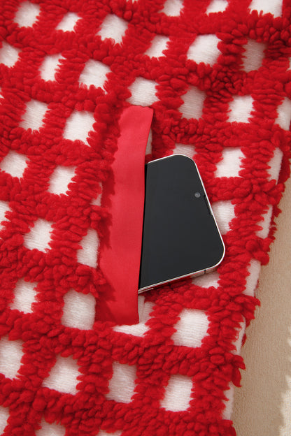 Red Pine Plaid Sherpa Jacket