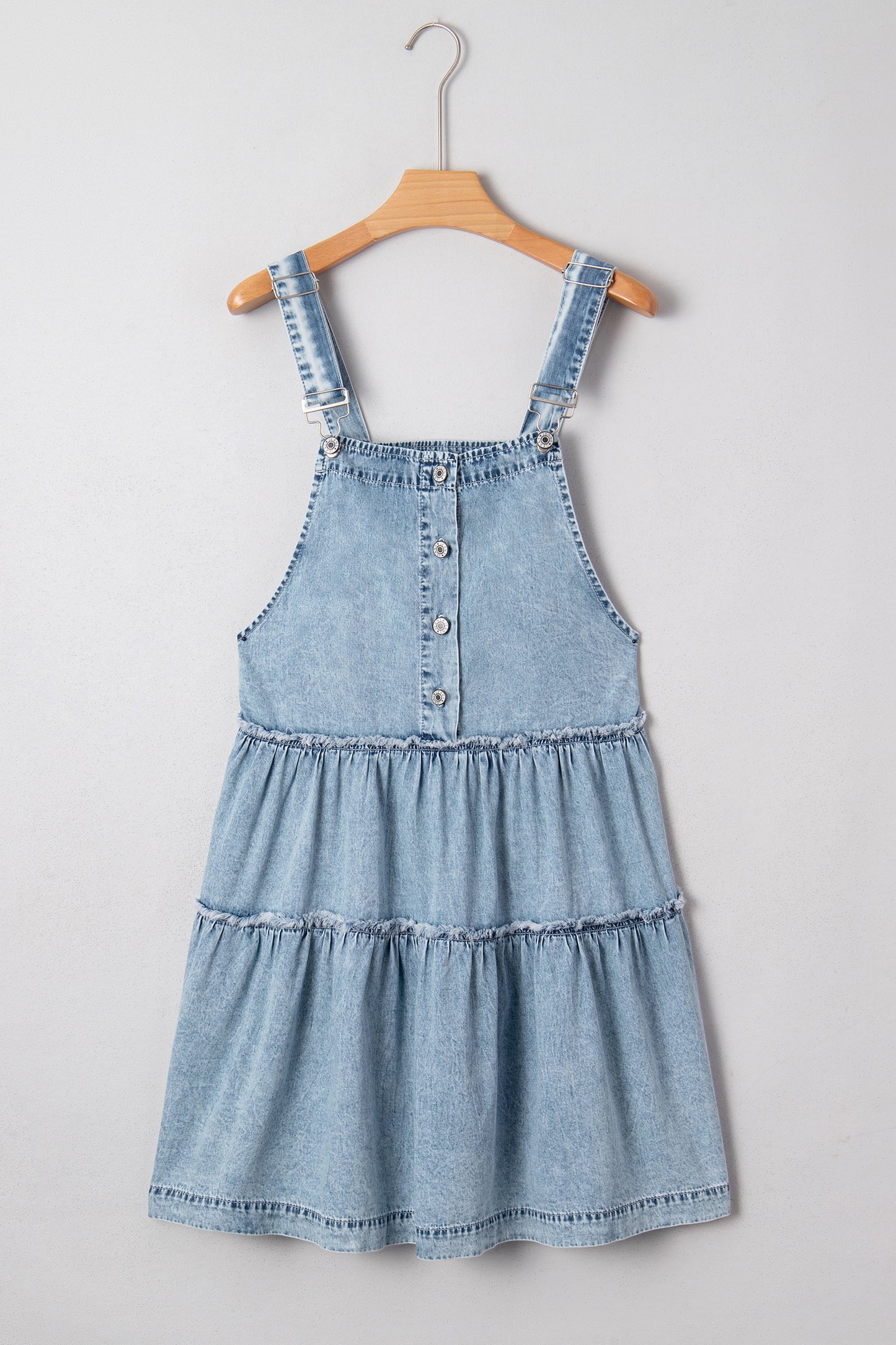 Meadow Tiered Overall Denim Dress