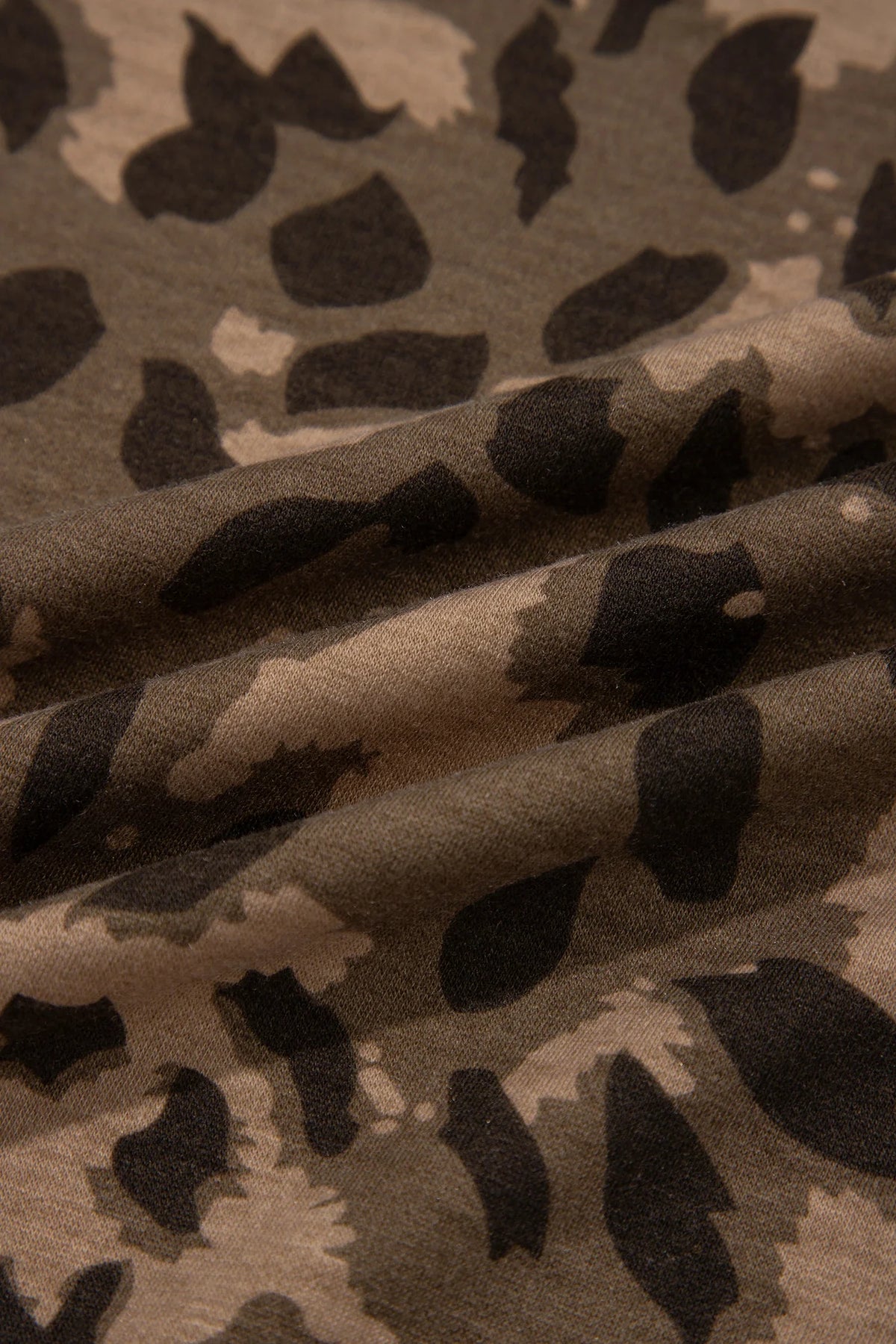 Leopard Contrast Stripe Long Sleeve Sweatshirt — product image 5