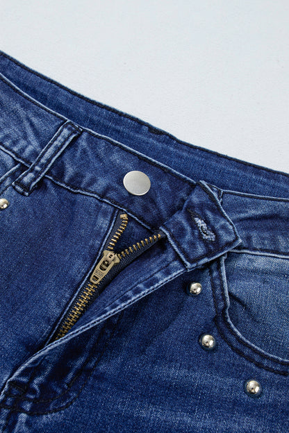 Canyon Studded Straight Leg Jeans