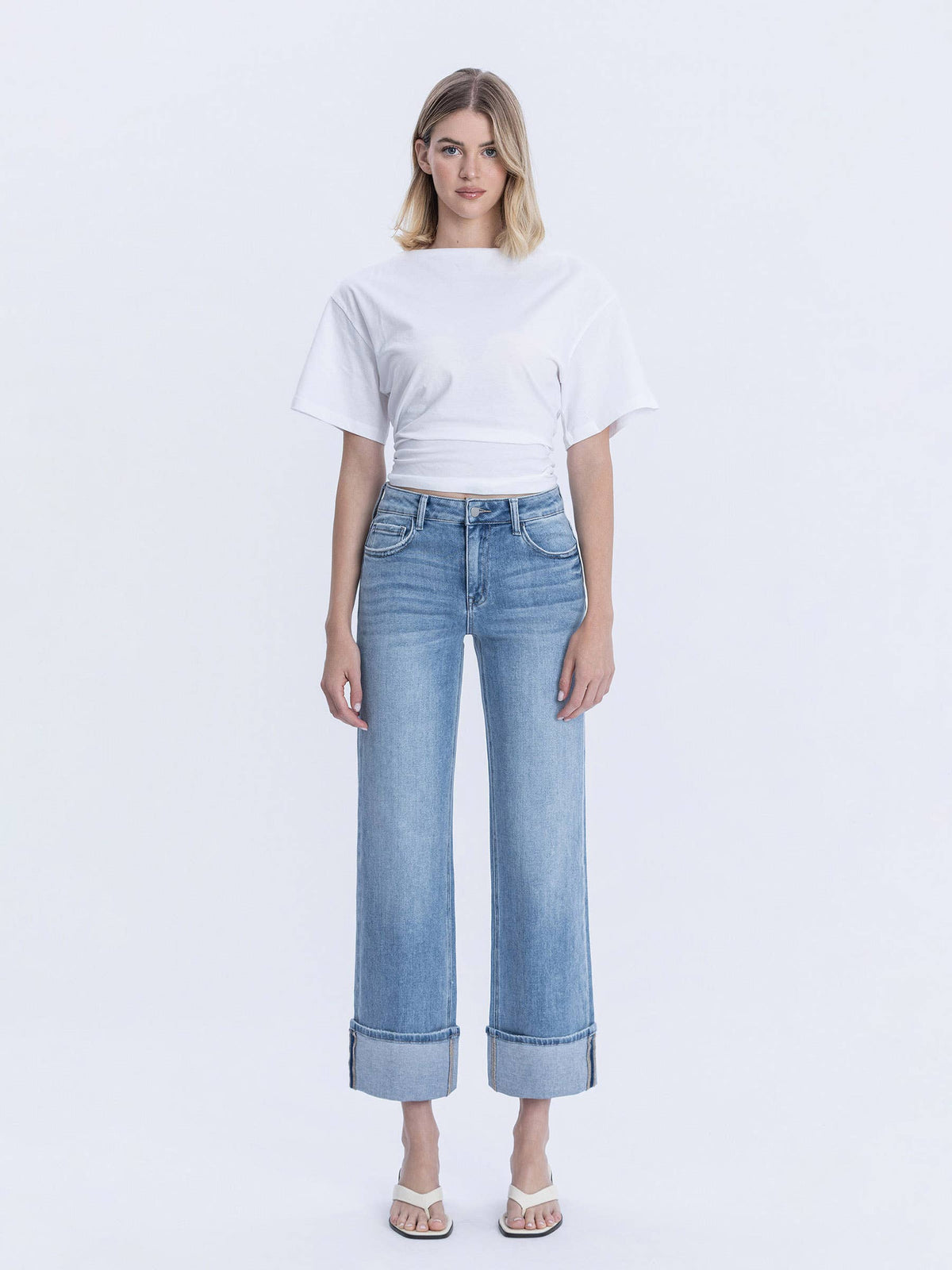 Alyssa High Rise Cuffed Jeans