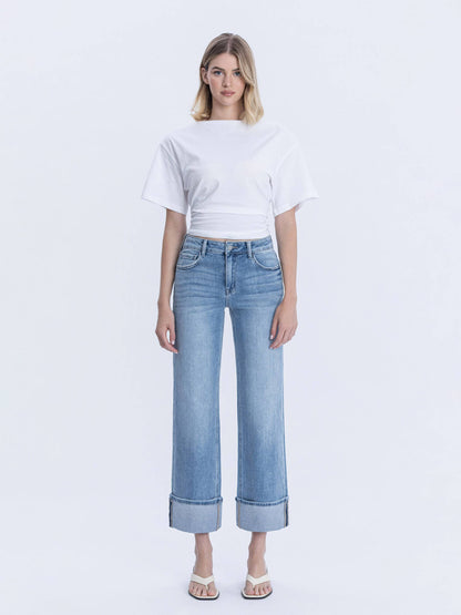 Alyssa High Rise Cuffed Jeans