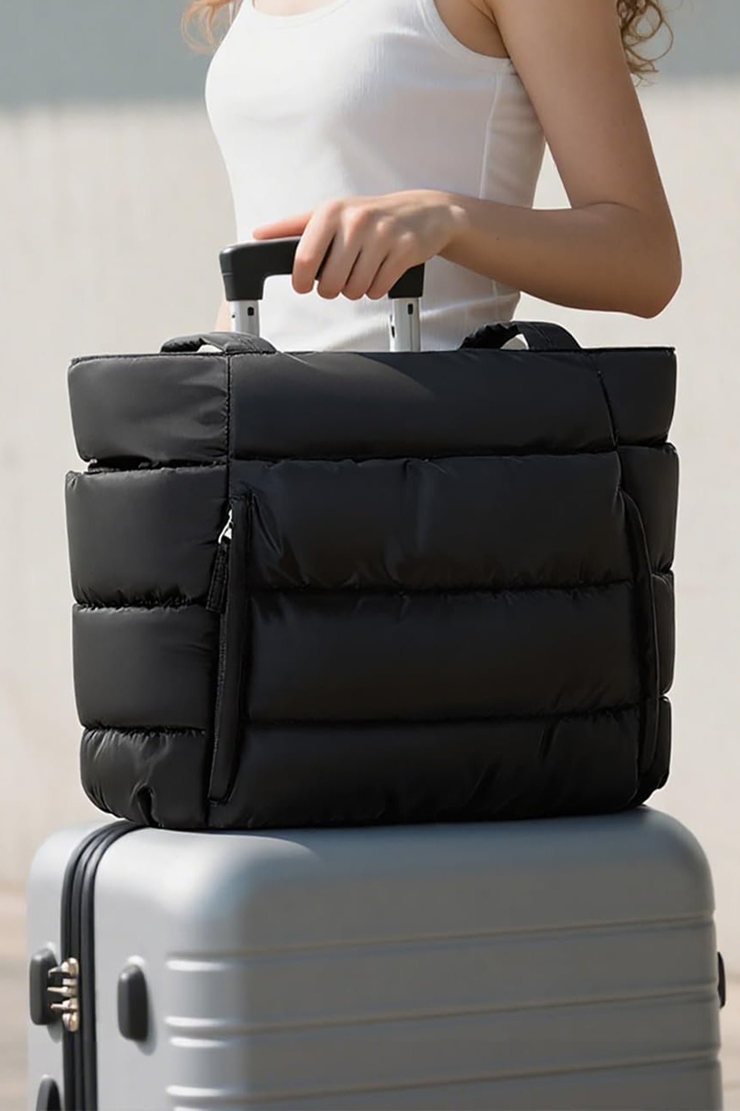 Cloud Nine Quilted Tote