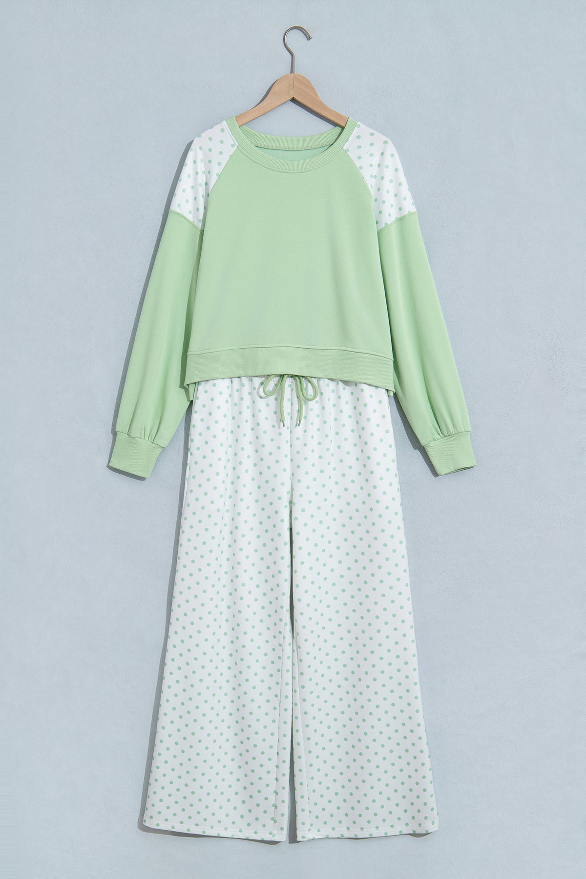 Polka Dot Colorblock Lounge Set