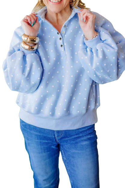Daybreak Polka Dot Plus Size Sweatshirt