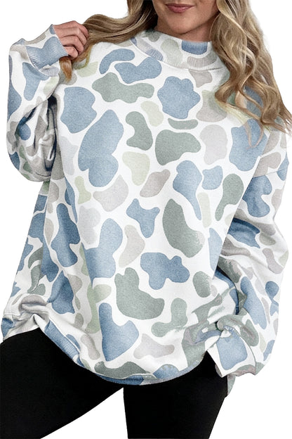 Western Camo Mock Neck Sweatshirt