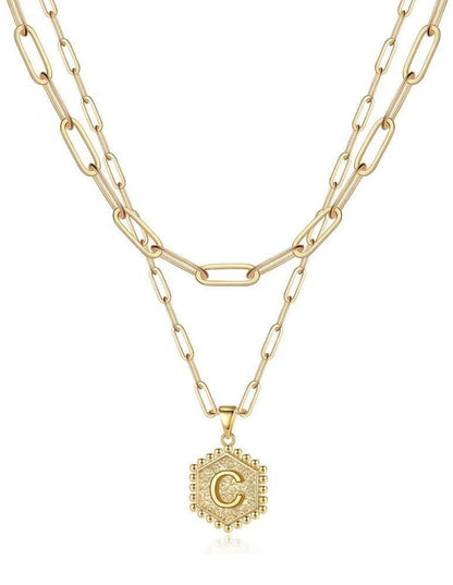 Beautiful Gold Layered Initial Necklaces (A-Z)