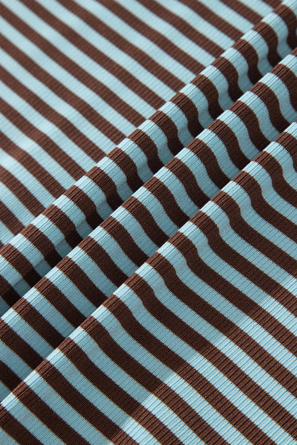 Stripe Drop Shoulder Loose Top & Pants Set — product image 5