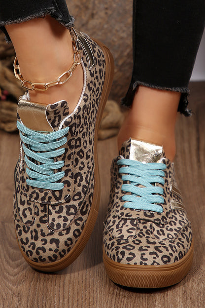 Wild Card Leopard Faux Suede Sneakers