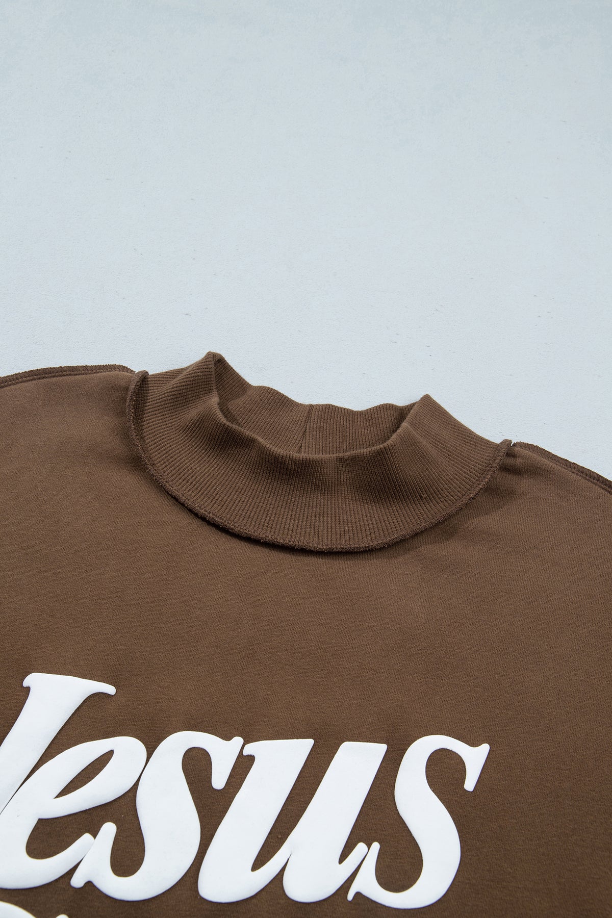 Jesus Saves Mock Neck Sweatshirt