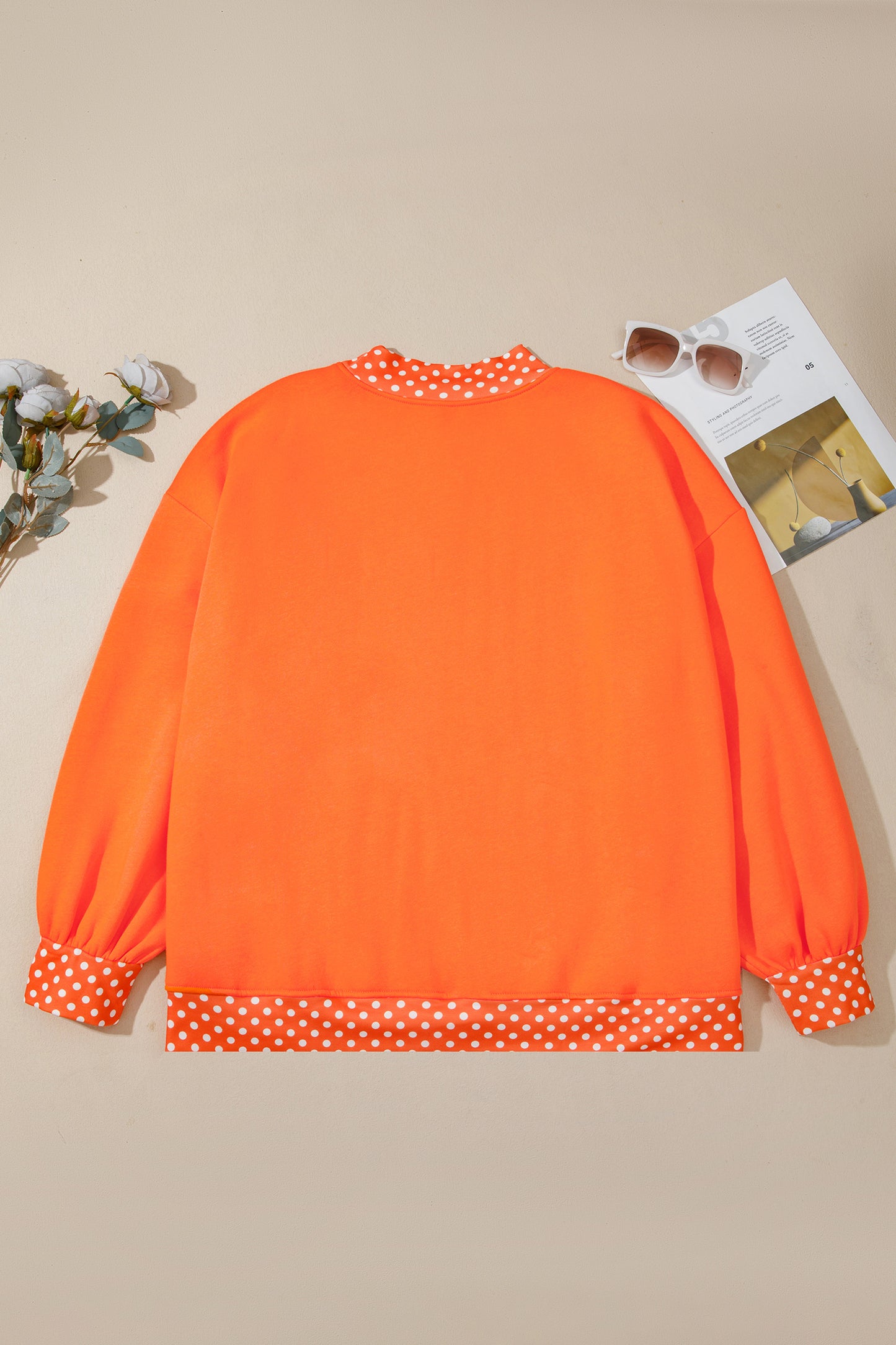Field Day Polka Dot Plus Size Sweatshirt