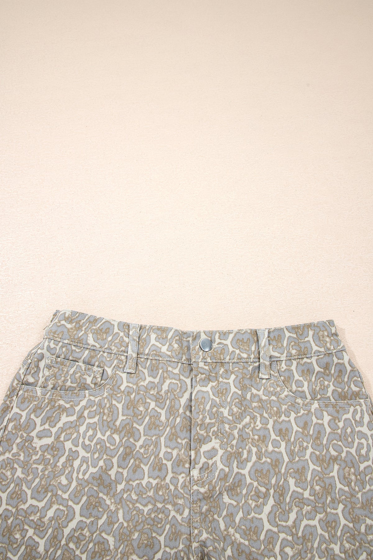 Wild West Leopard Denim Shorts