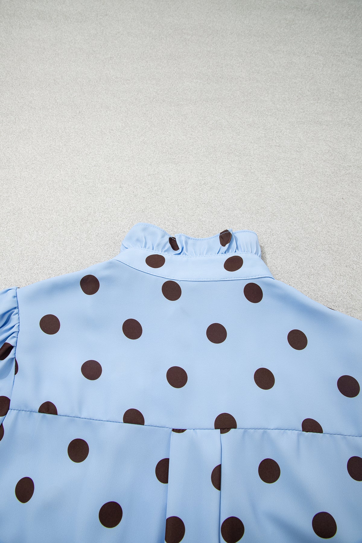 Polka Dot Ruffle Blouse