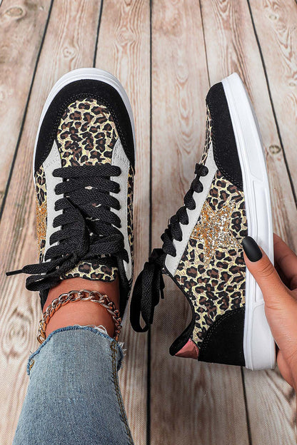 Starlight Glitter Star Lace-Up Shoes