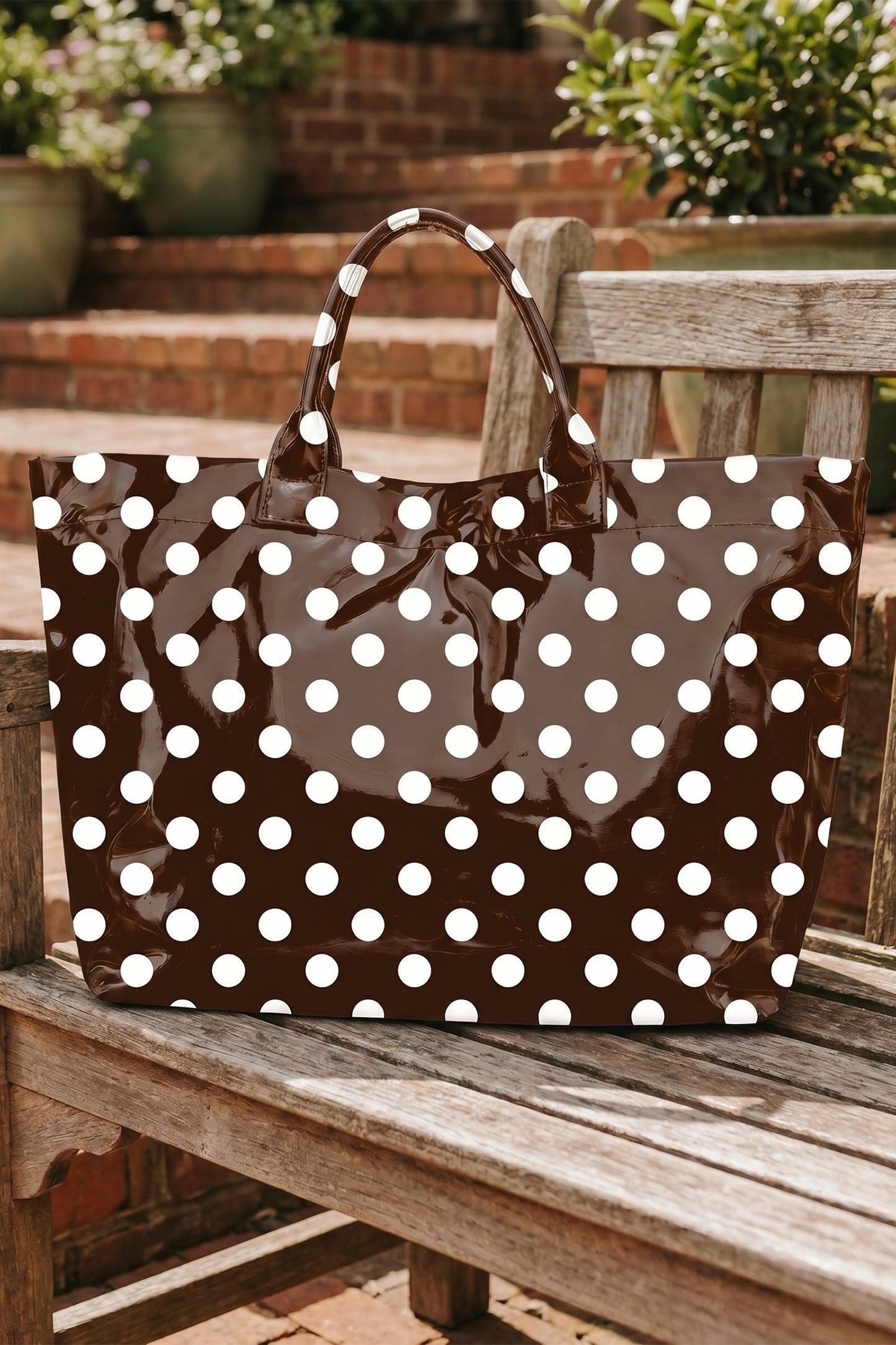 Field Day Polka Dot Vinyl Tote