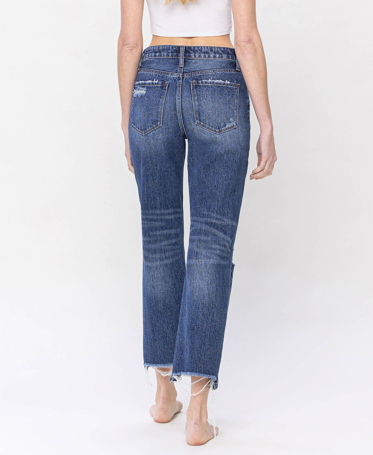 High Rise Relaxed Straight Jeans
