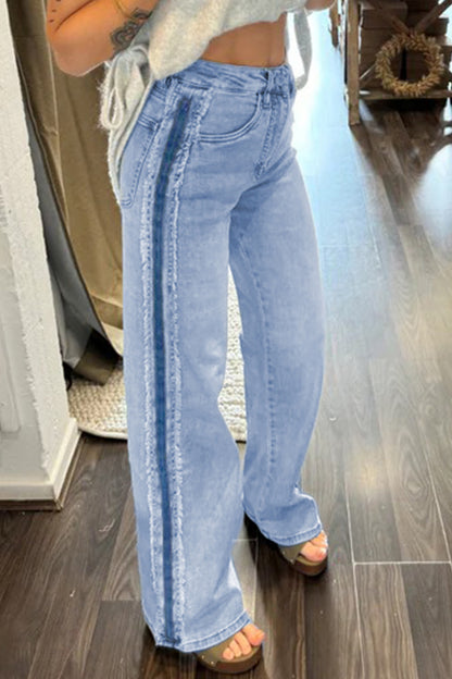 Backroad Frayed Stripe Jeans