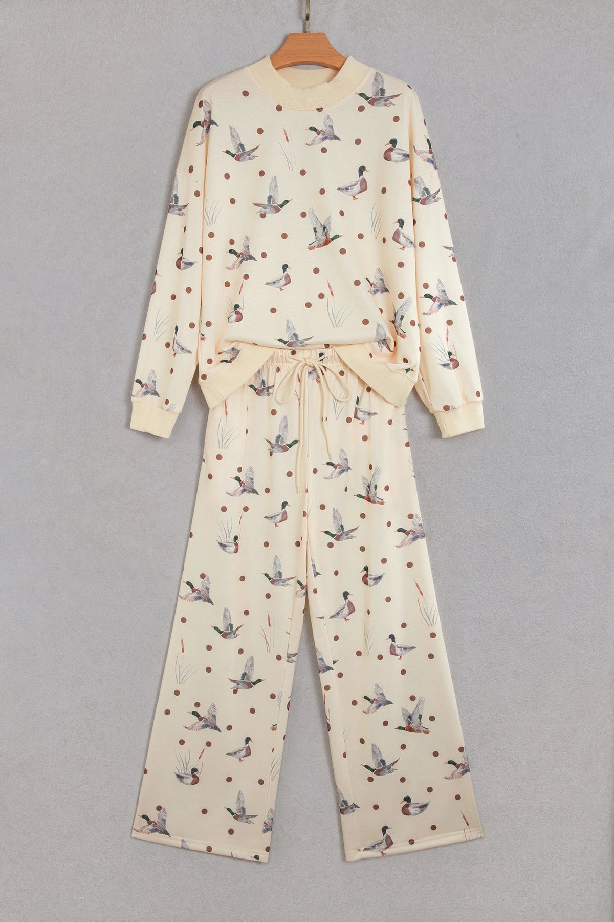 Mallard Polka Dot Sweatshirt & Pants Set