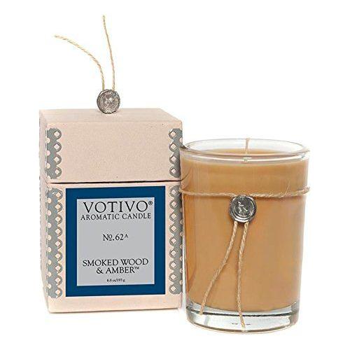 Votivo Smoked Wood & Amber Candle 6.8 oz