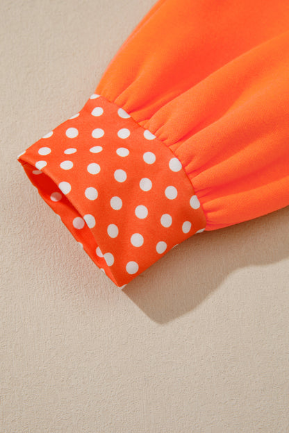 Field Day Polka Dot Plus Size Sweatshirt