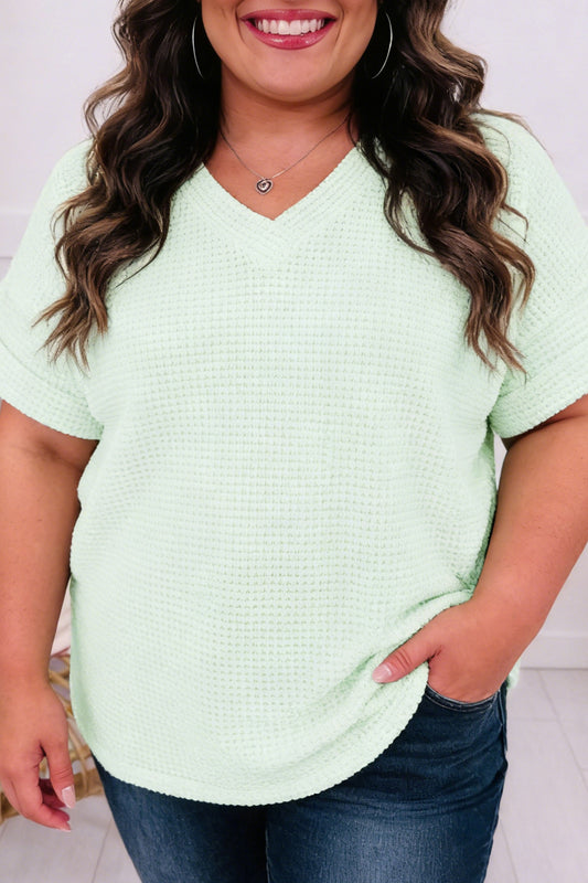 Bluebell Plus Size Waffle Knit Top