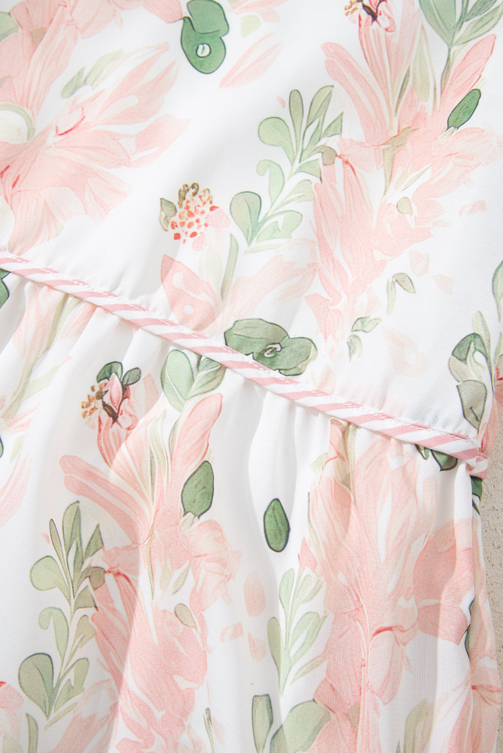 Meadow Floral Plus Size Tiered Dress