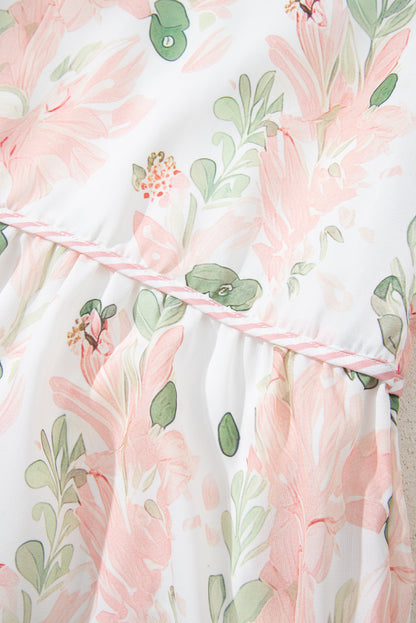 Meadow Floral Plus Size Tiered Dress