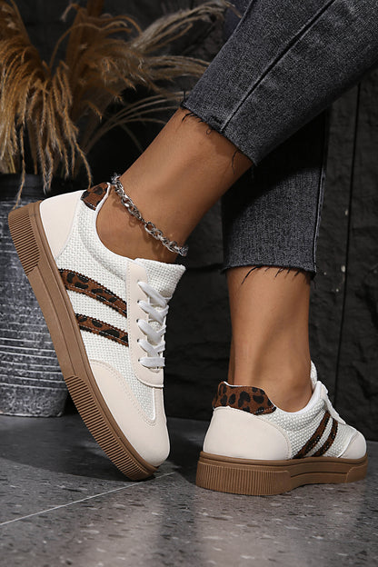 Wild Spot Woven Leopard Sneakers