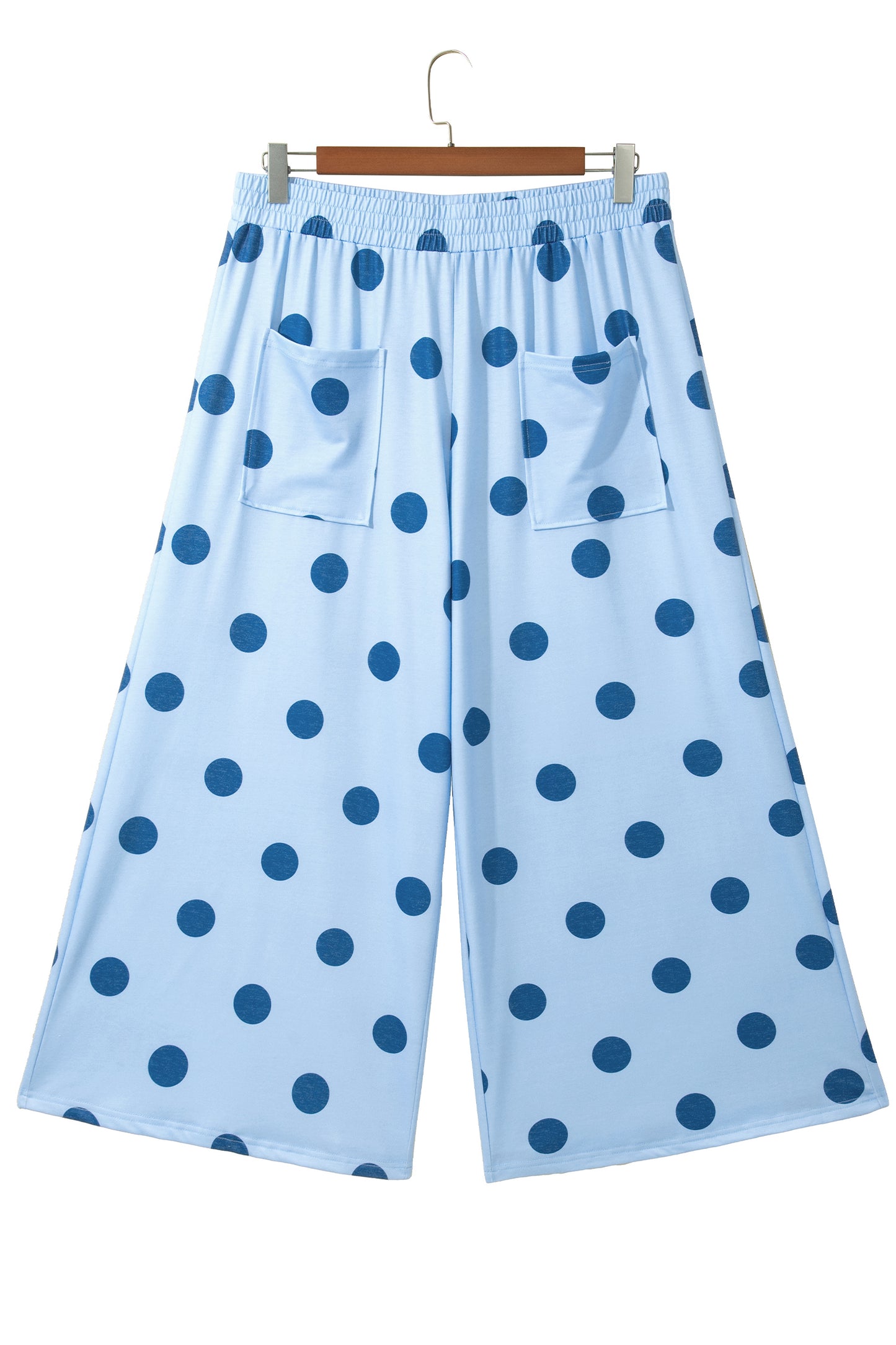 Daybreak Polka Dot Plus Size Wide Leg Pants
