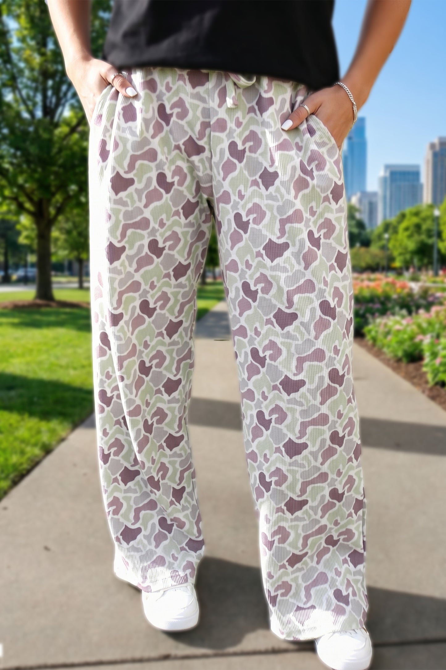 Timber Camo Drawstring Pants