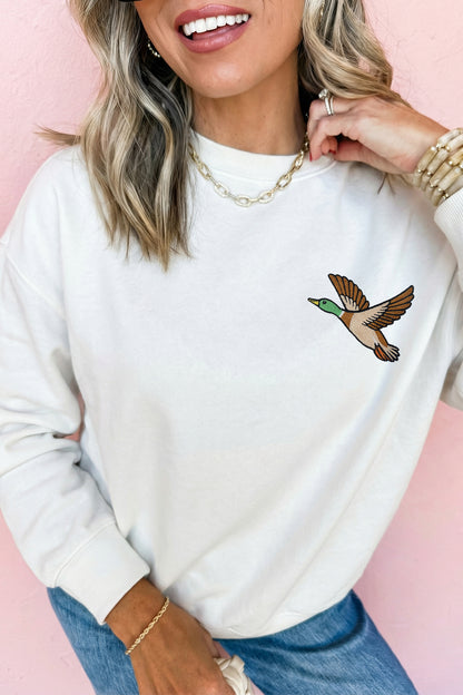 Embroidered Mallard Sweatshirt