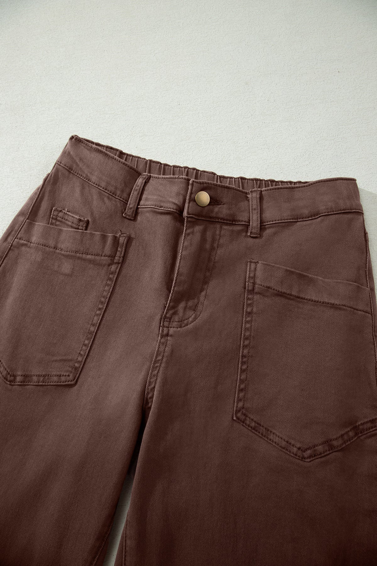 Patch-Pocket Ankle Barrel Jeans