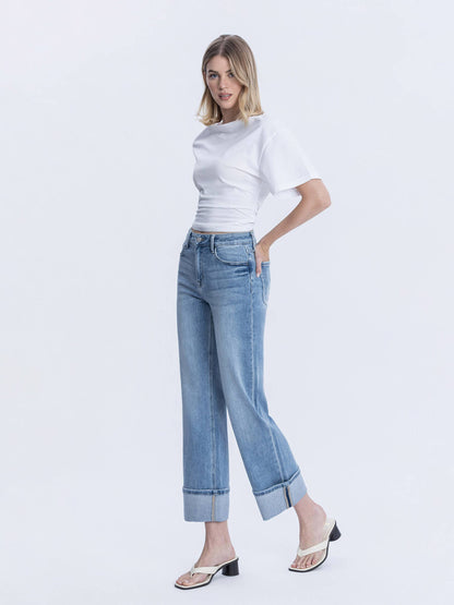 Alyssa High Rise Cuffed Jeans