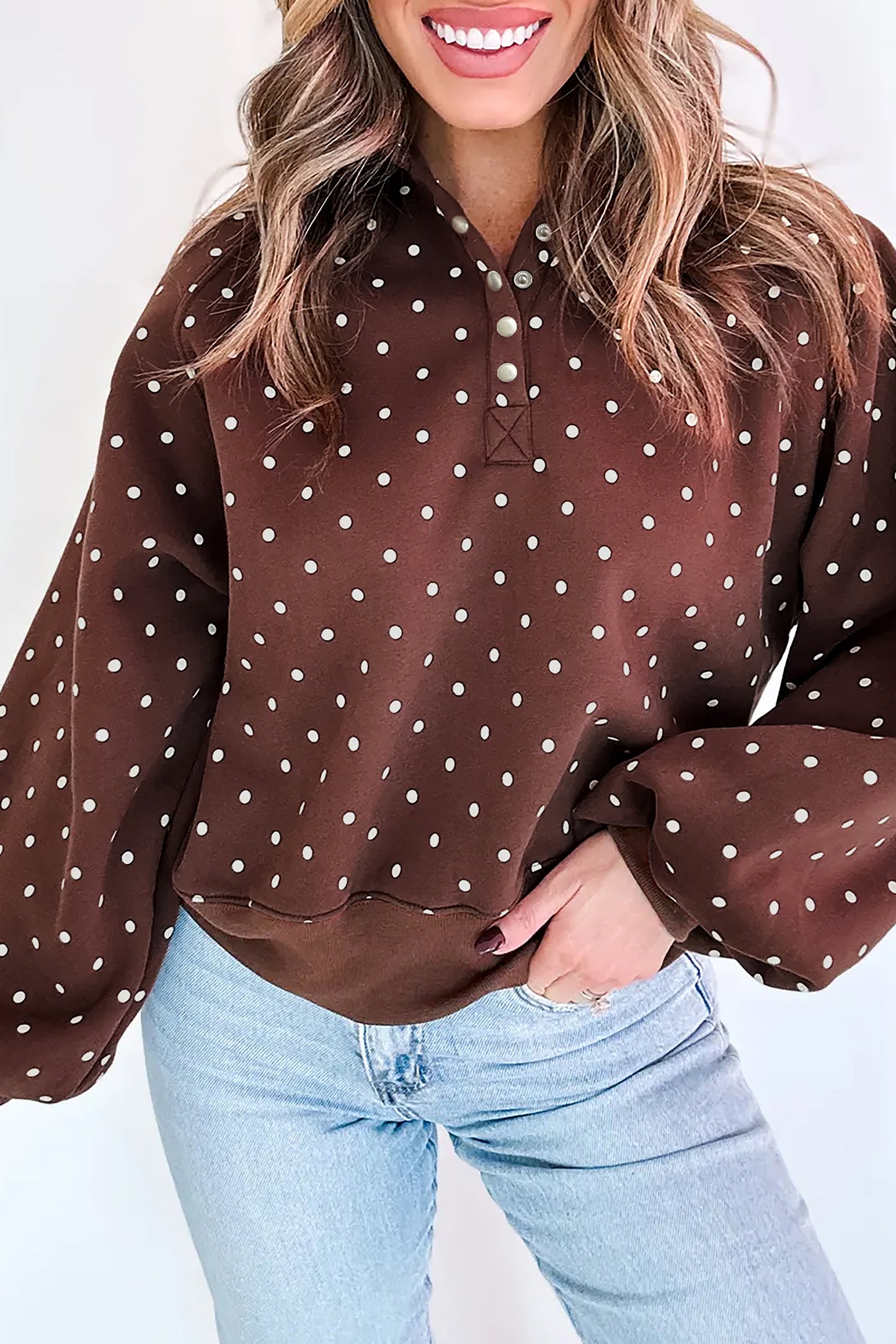 Hay Bale Polka Dot Sweatshirt