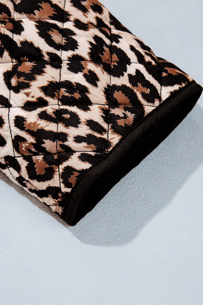 Leopard Quilted Button-Front Jacket — product image 5