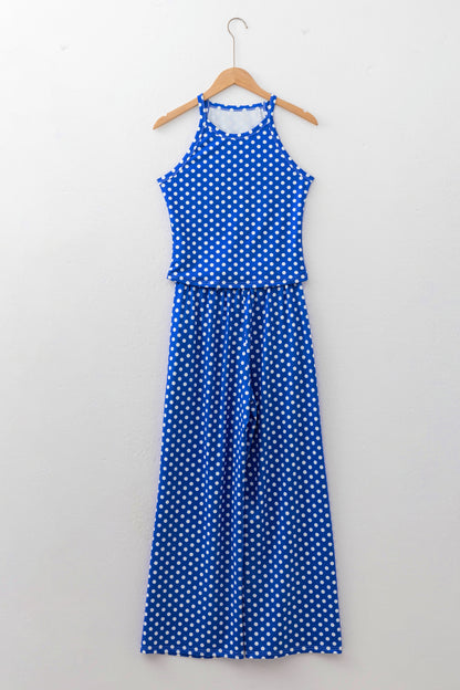 Dotty Days Halter Pant Set