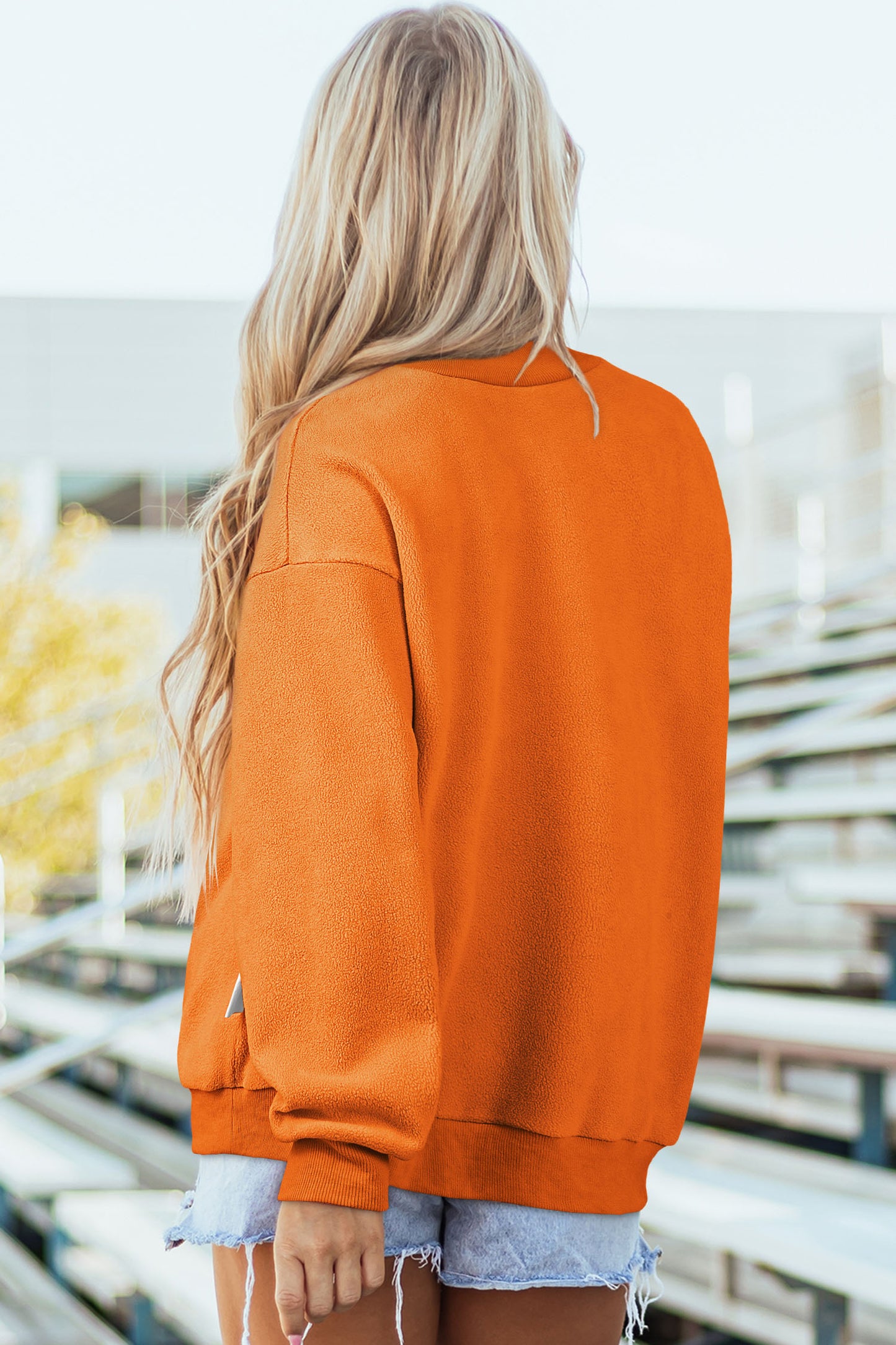 Spooky Boo Reversible Mock Neck Sweatshirt