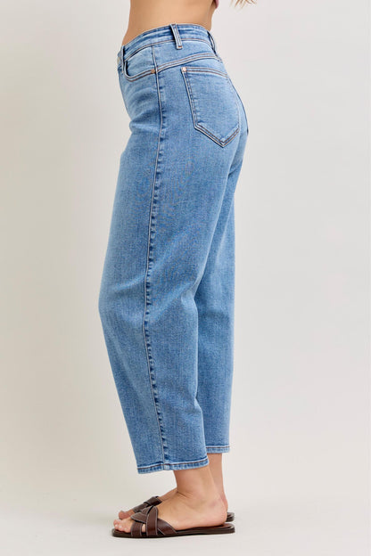 Judy Blue High Waist Barrel Leg Jeans