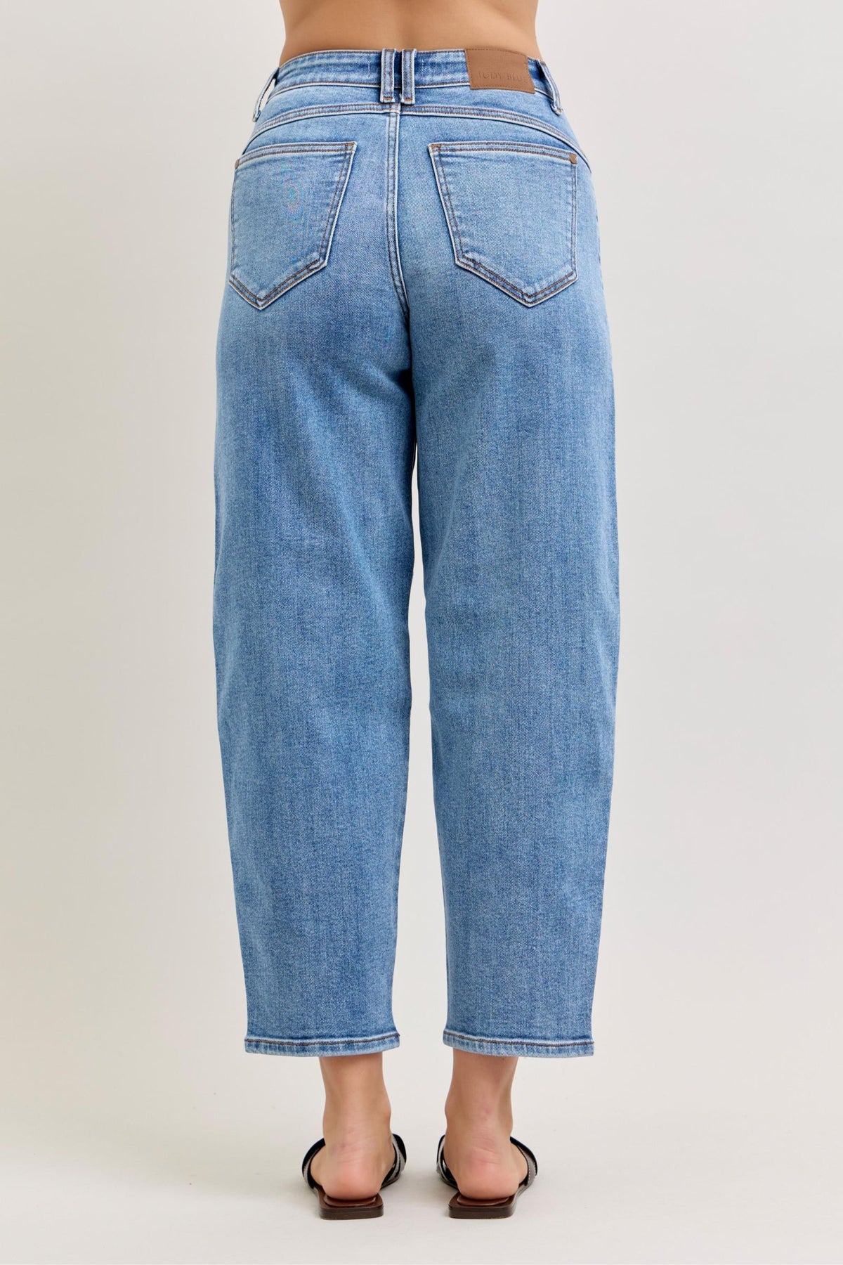 Judy Blue High Waist Barrel Leg Jeans