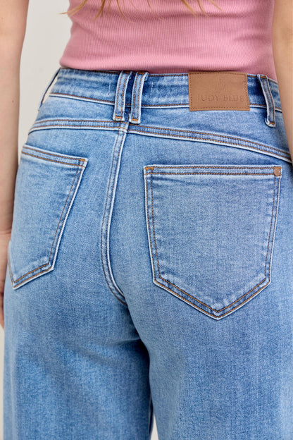 Judy Blue High Waist Barrel Leg Jeans